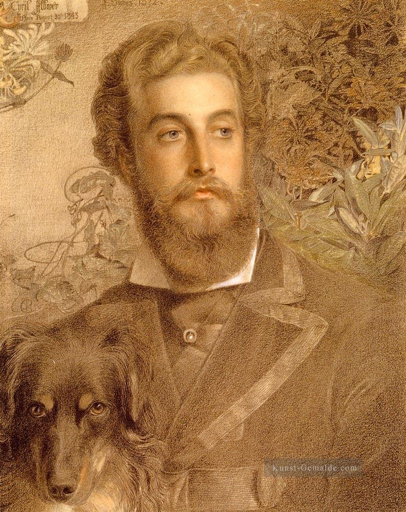Porträt von Cyril Blume Herr Battersea viktorianisch maler Anthony Frederick Augustus Sandys Ölgemälde